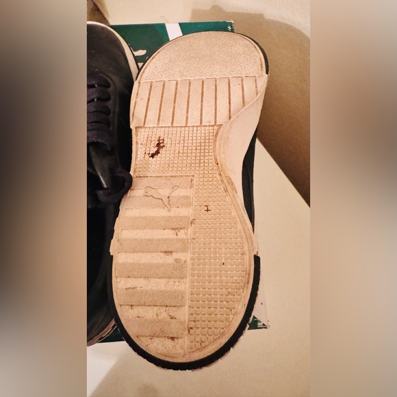 Puma Cali Bold Black Metallic Gold Women's Sneakers, Logo, Casual Shoes, Size 8 - Picture 12 of 12